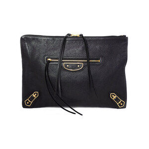 Balenciaga Metallic Clutch Bag
